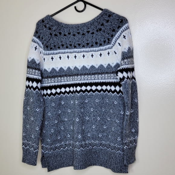 American Eagle Outfitters Wool Fair Isle Sweater Medium - Picture 4 of 4